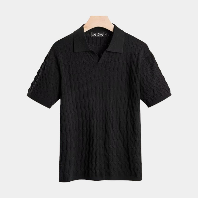 Leon Textured Polo — photo 4