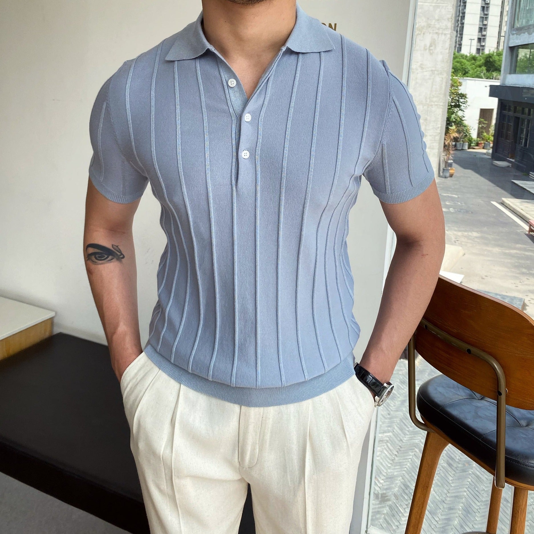 Hugo Striped Polo Shirt — photo 3