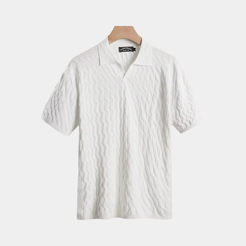 Leon Textured Polo — photo 3